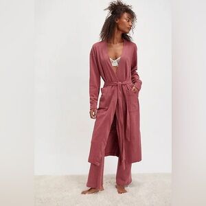 NWT FREE PEOPLE Maxi Cardigan - Dried Currant $118 MSRP